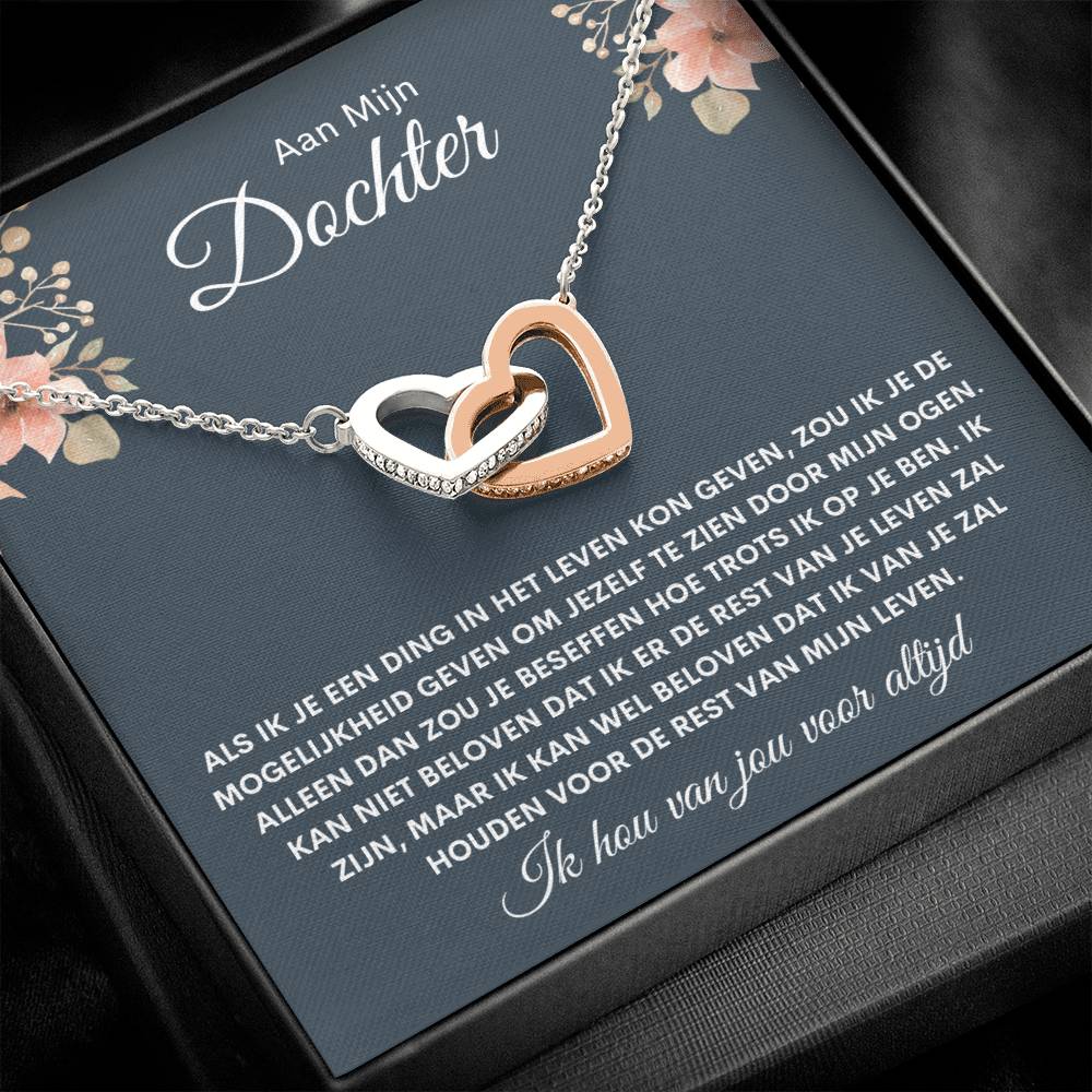 To My Daughter - I Am Proud of You - Heart Necklace