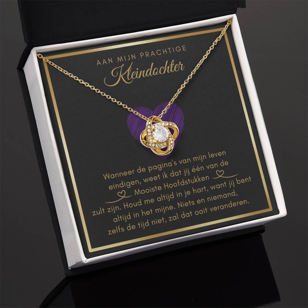 To My Granddaughter - My Most Beautiful Chapter - Love Knot Necklace