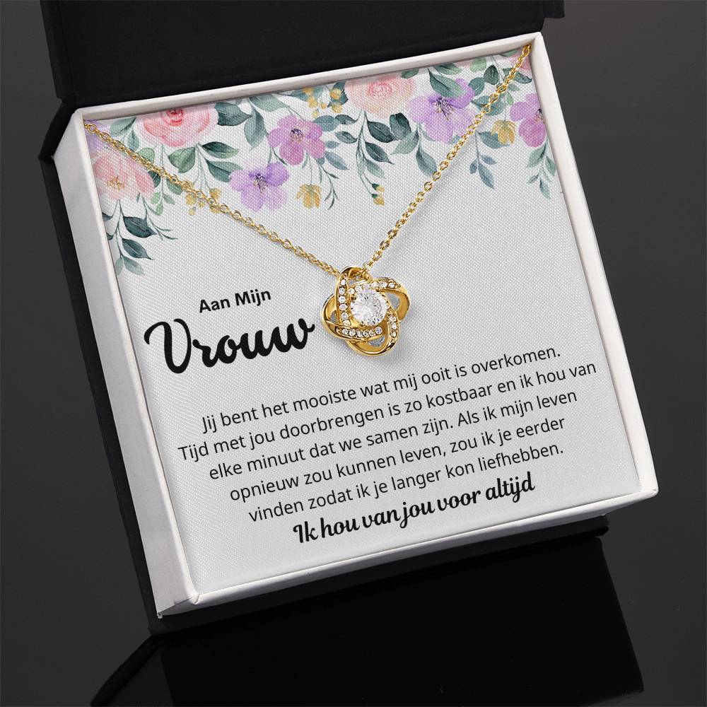 To My Wife - You Are Precious - Love Knot Necklace