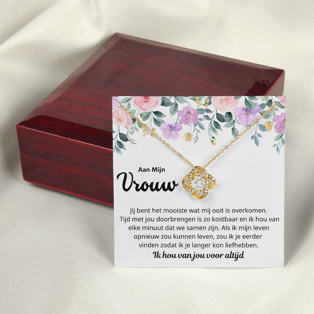 To My Wife - You Are Precious - Love Knot Necklace