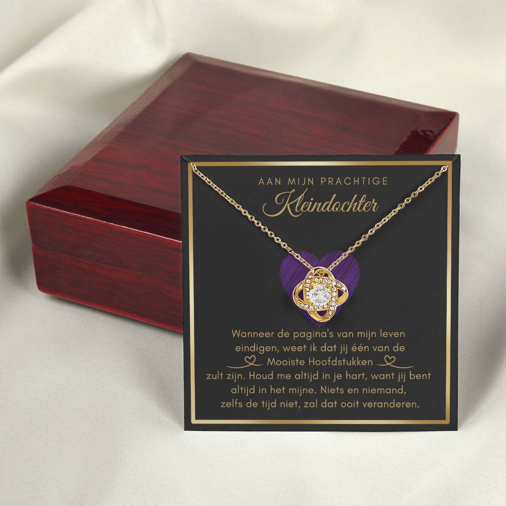 To My Granddaughter - My Most Beautiful Chapter - Love Knot Necklace