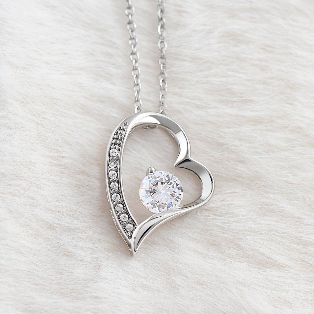 To My Beautiful Daughter - You Are Deeply Loved - Heart Necklace