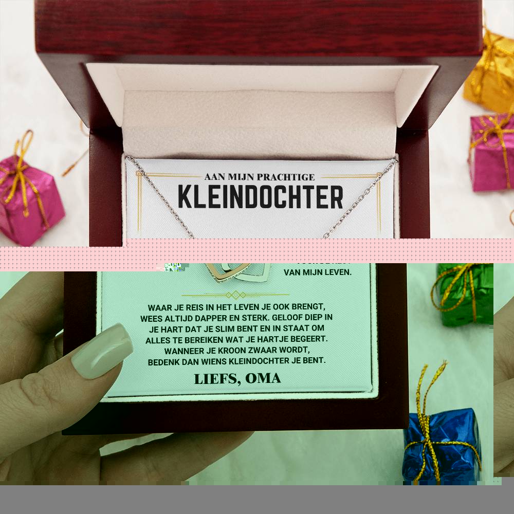 To My Granddaughter - Hearts Necklace