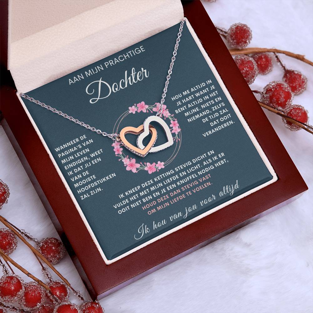 To My Daughter - Always Keep Me in Your Heart - Heart Necklace