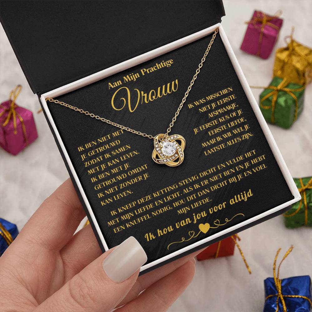 To My Wife - Love Knot Necklace