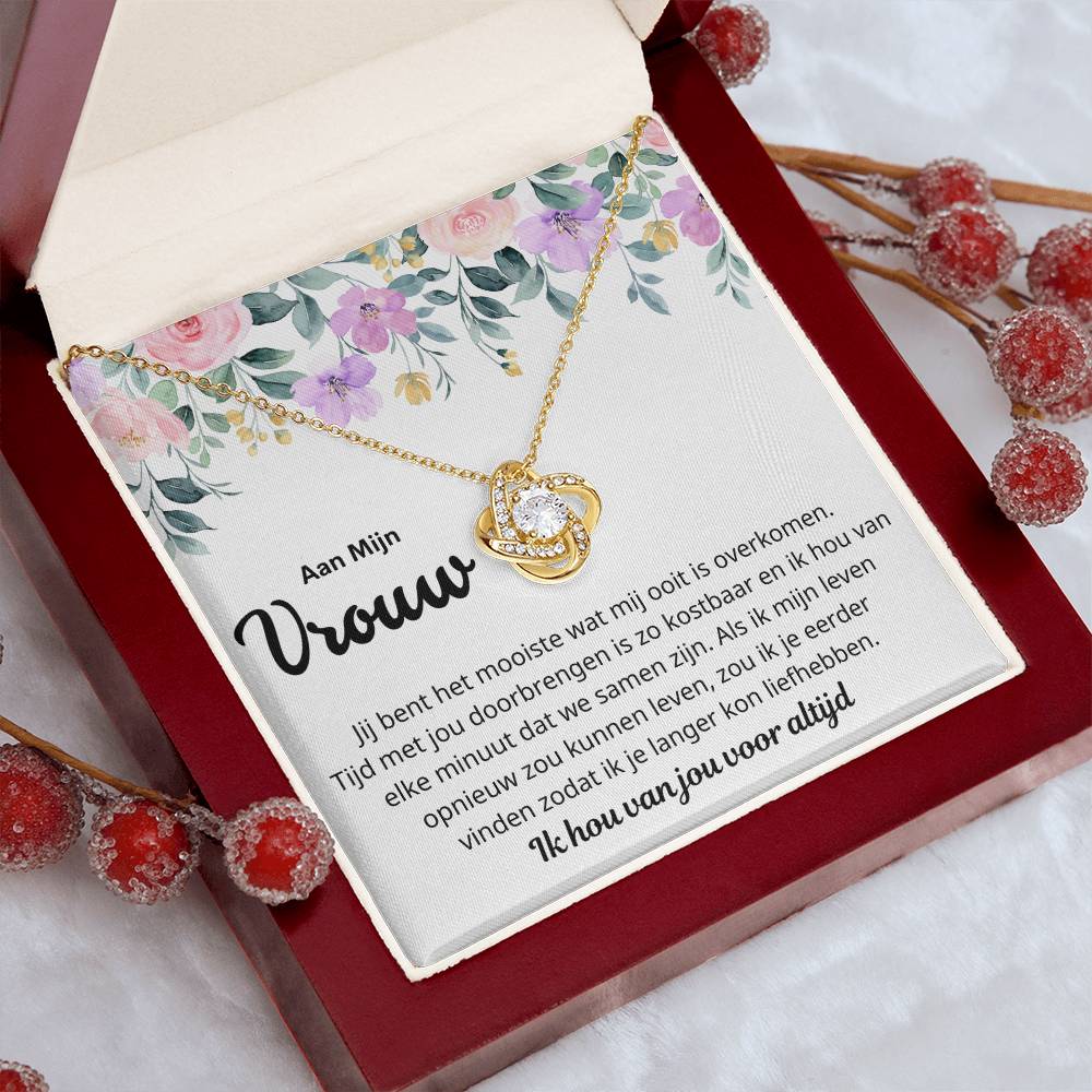 To My Wife - You Are Precious - Love Knot Necklace