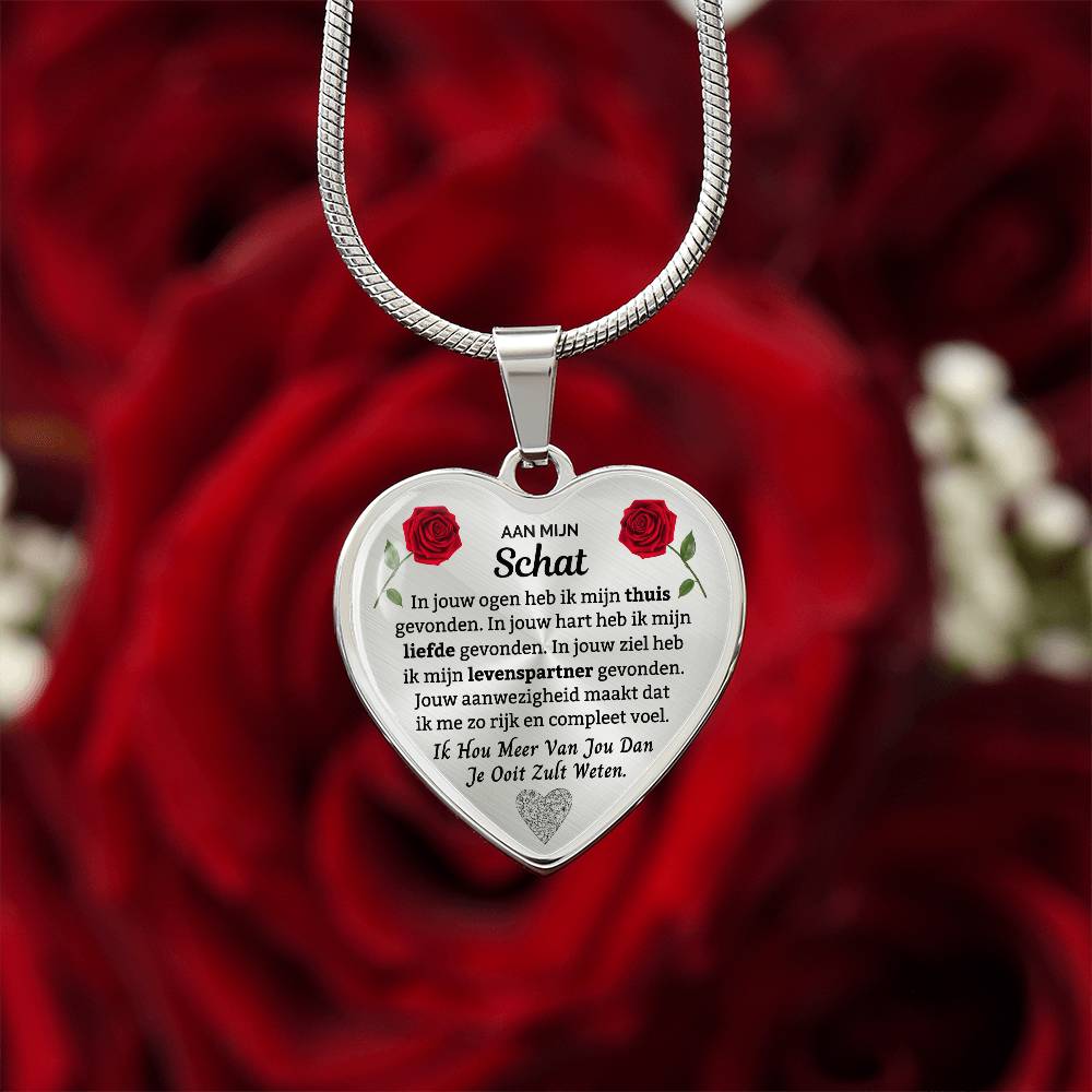 Heart Necklace - I Love You More Than You Will Ever Know - To My Darling