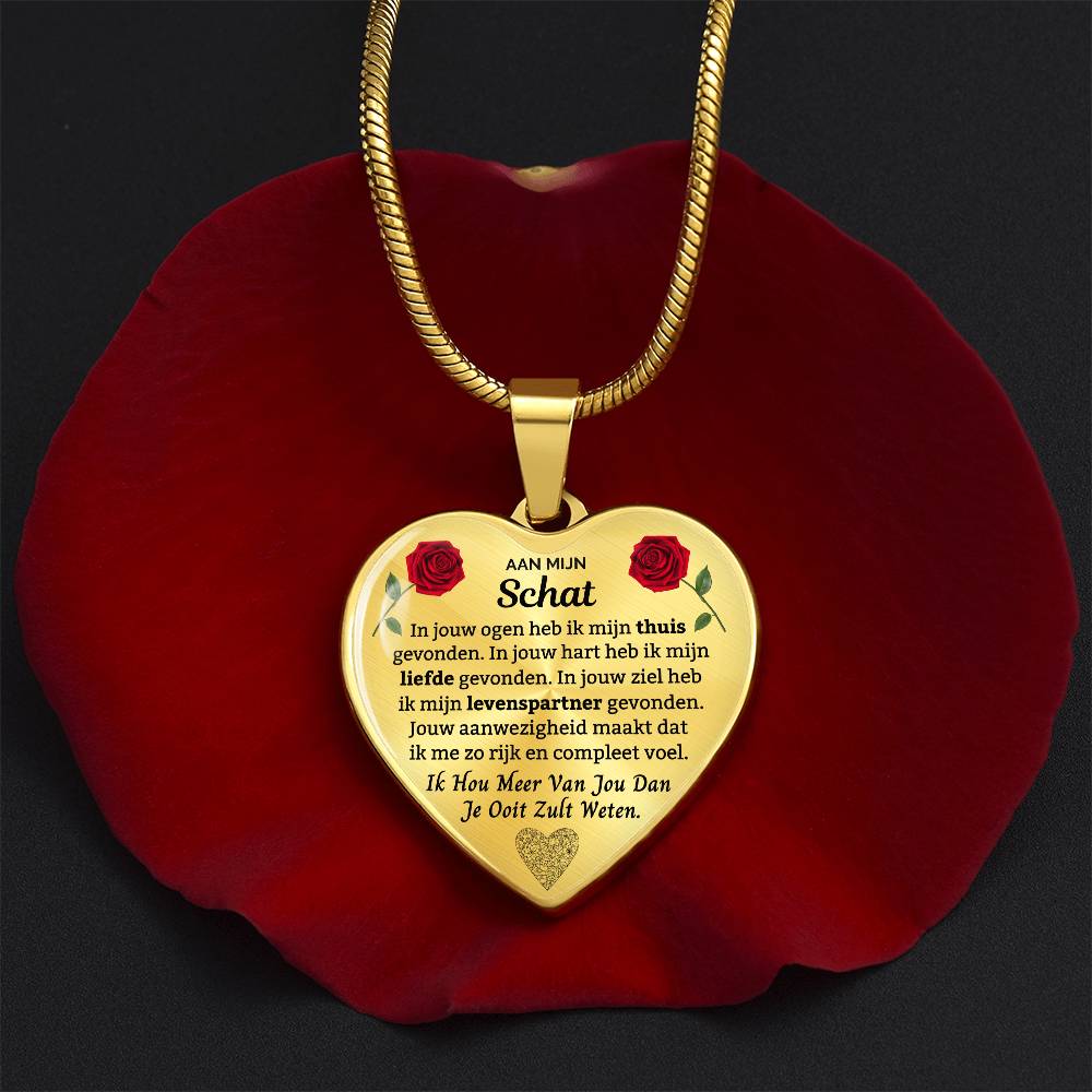 Heart Necklace - I Love You More Than You'll Ever Know - To My Darling