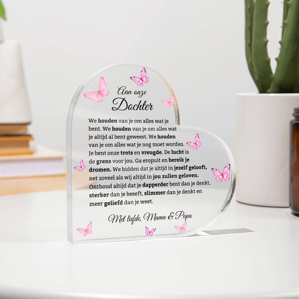 Beautiful Gift for Daughter from Mom and Dad ‘You are our pride and joy’ Plaque