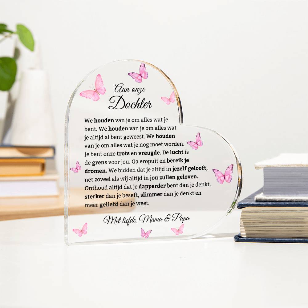 Beautiful Gift for Daughter from Mom and Dad ‘You are our pride and joy’ Plaque