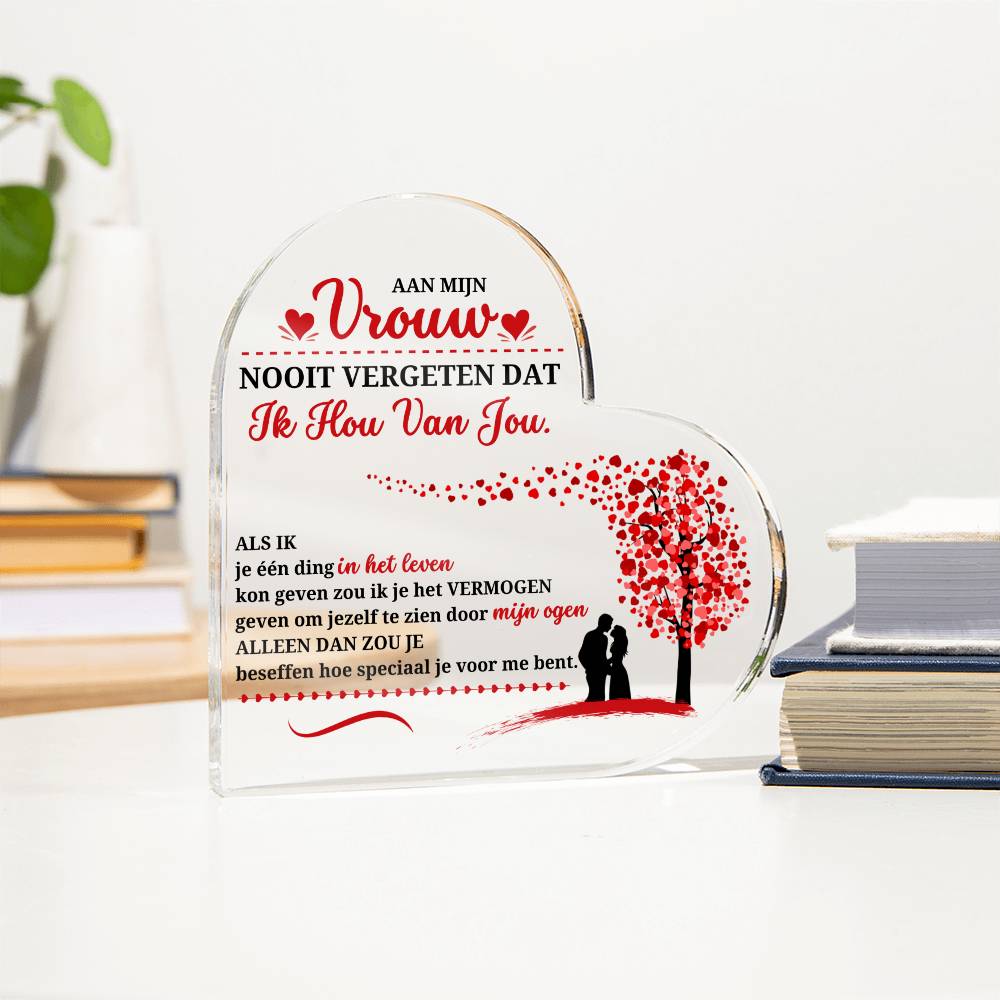 Beautiful Gift for Woman ‘Never forget that I love you’ Plaque