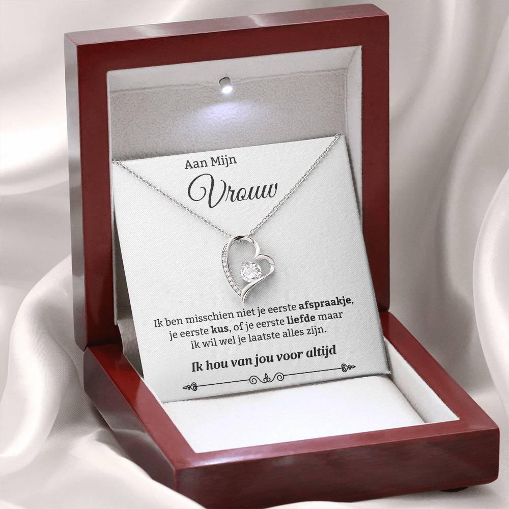 To My Wife - Be My Last Everything - Heart Necklace