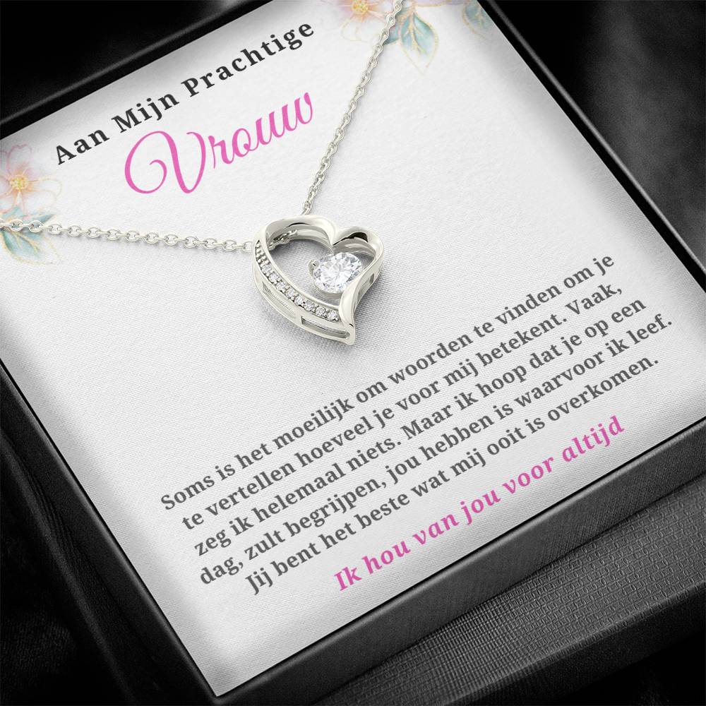 To My Wife - You Are Beautiful - Heart Necklace