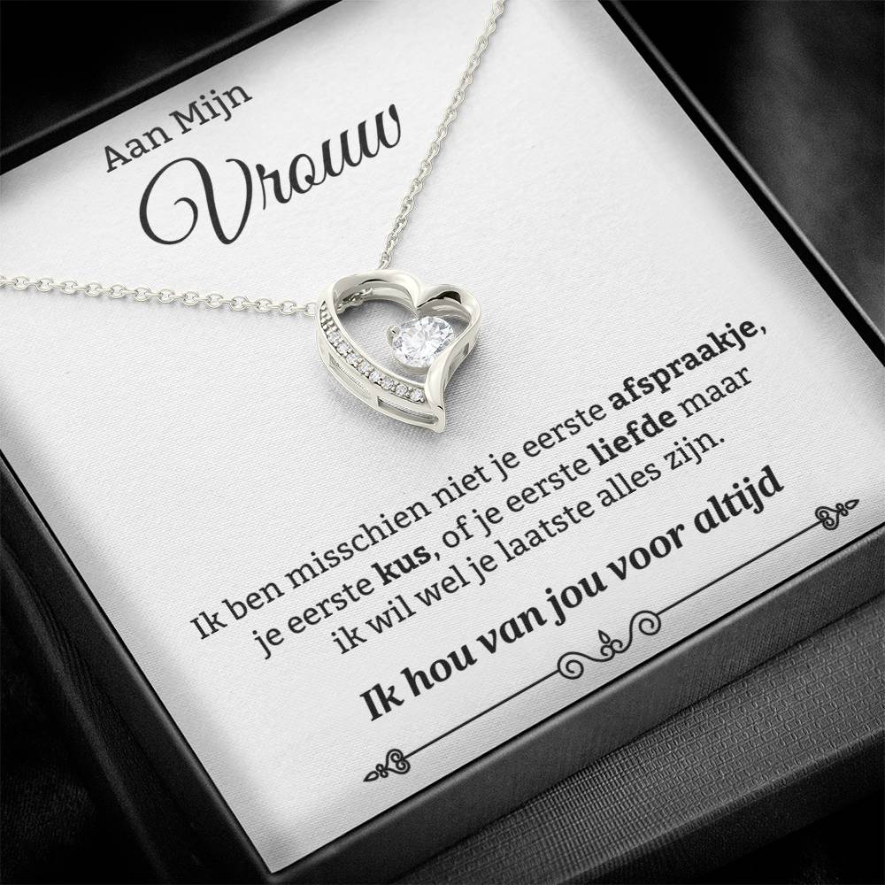 To My Wife - Be My Last Everything - Heart Necklace
