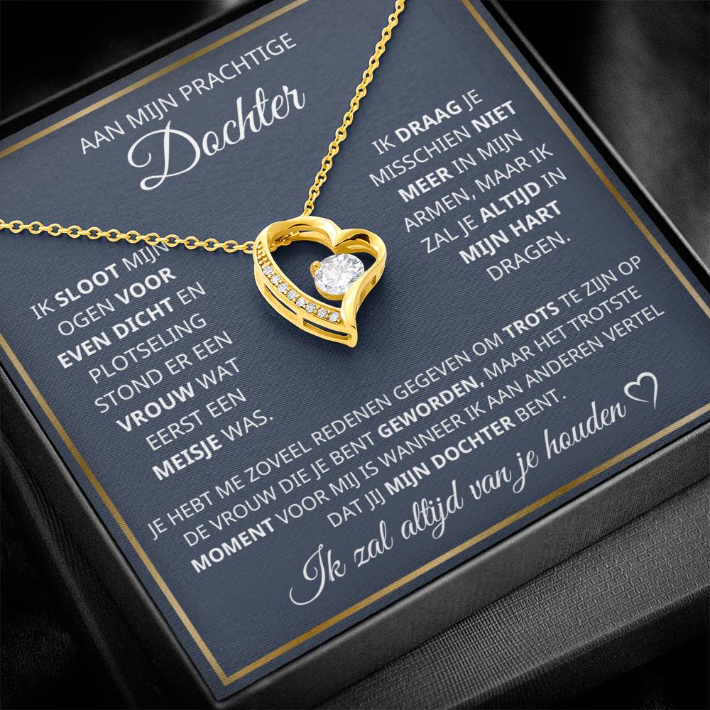 To My Daughter - Luxury Gift - Heart Necklace
