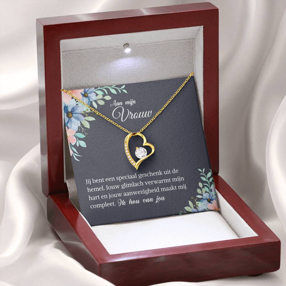 To My Wife - You are a special gift from heaven - Heart Necklace