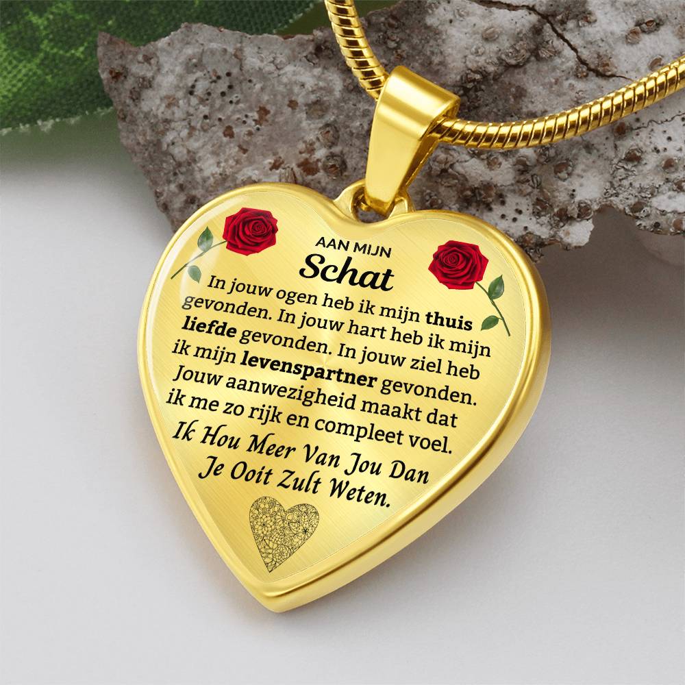 Heart Necklace - I Love You More Than You'll Ever Know - To My Darling