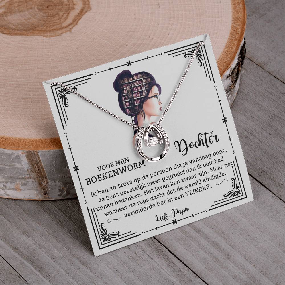 To My Daughter - I Am Proud of You - Horseshoe Necklace