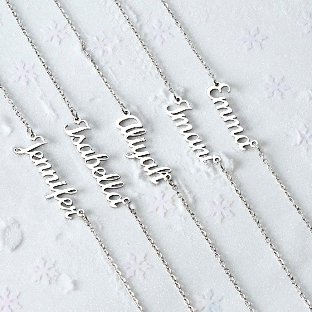 To My Daughter - I Am Always in Your Heart - Personalized Name Necklace