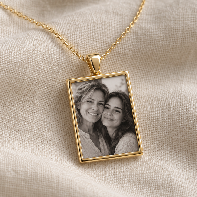 Personalized Photo Frame Necklace
