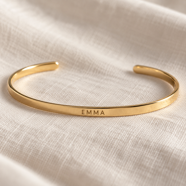 Personalized Engraved Cuff Bracelet