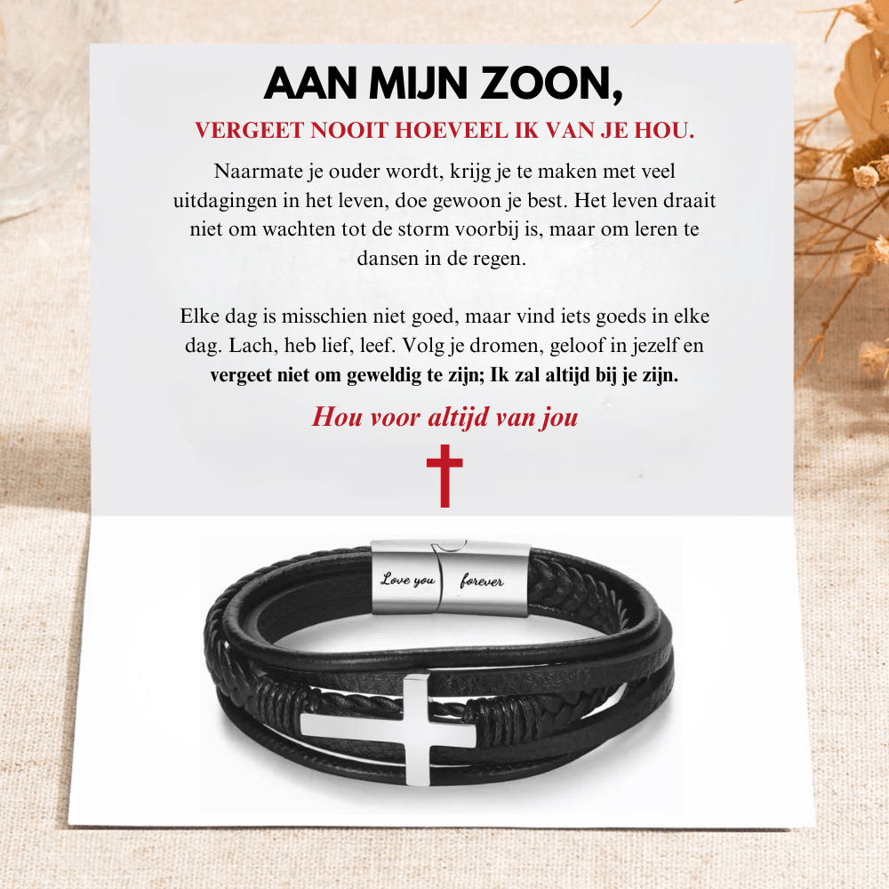 To My Son - Always Love You - Cross Bracelet (23cm)