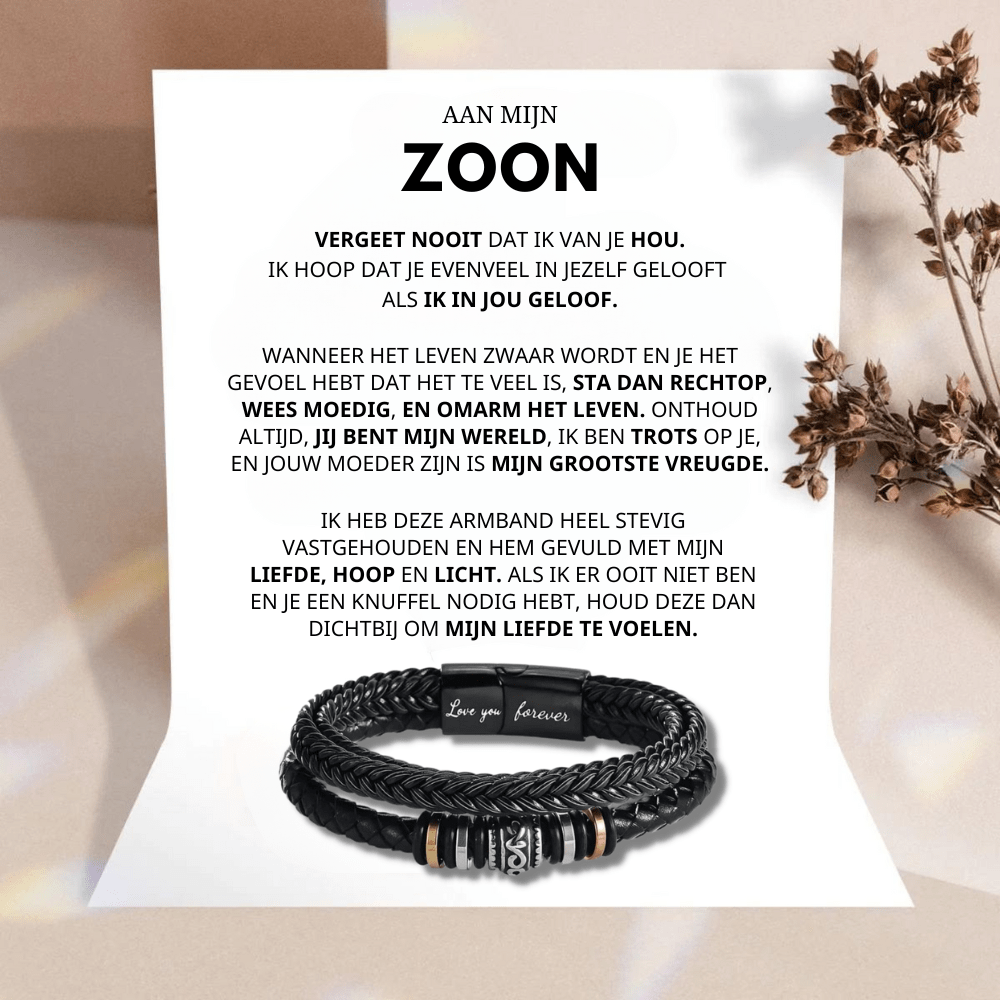 To My Son - Believe In Yourself - Learning Bracelet