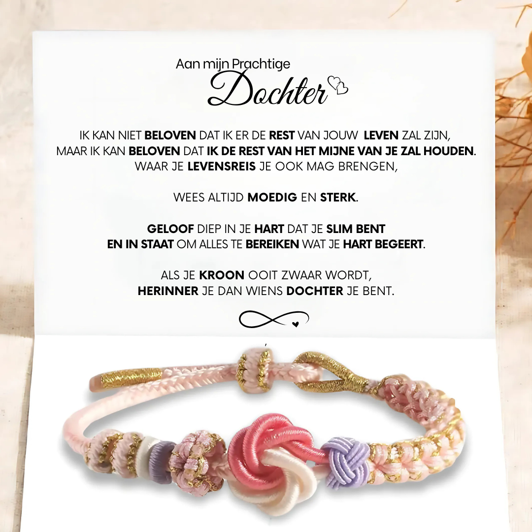 To My Daughter - Forever Knot Bracelet