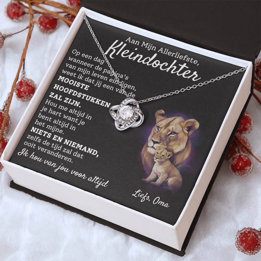 To My Granddaughter - Love Knot - Lionesses