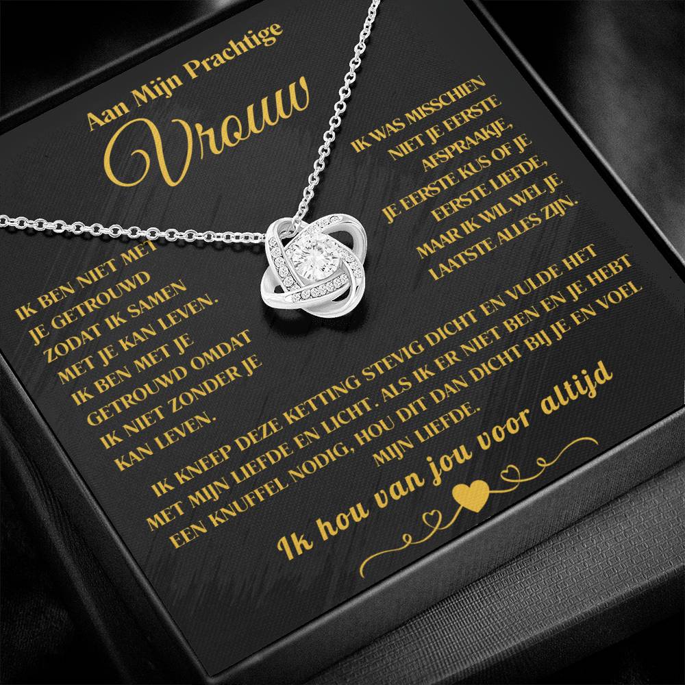 To My Wife - Love Knot Necklace