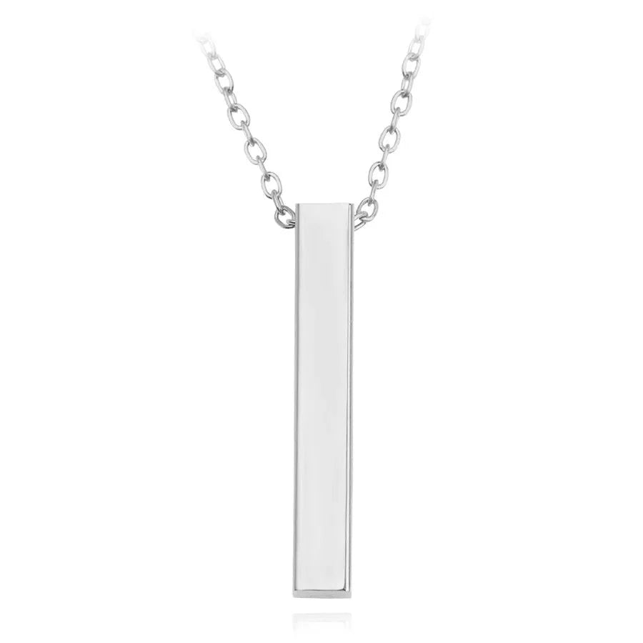 Bar Necklace with Engraving