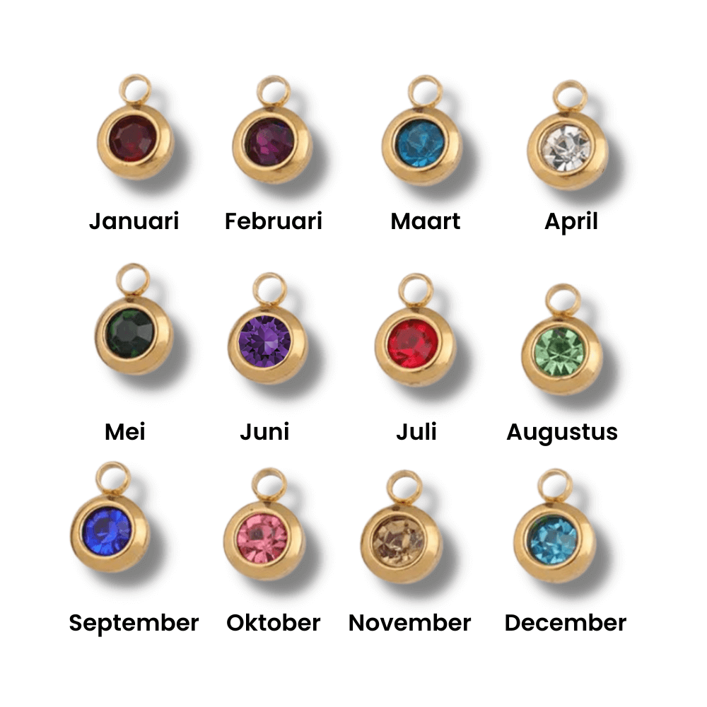 Engraved Bracelet with Birthstone