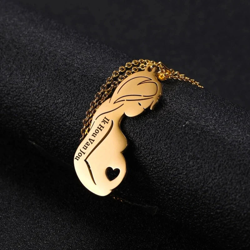 Personalized Baby Engraved Necklace - Mother's Day Gifts