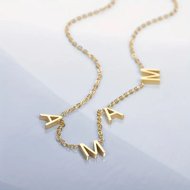 Personalized Mom Letter Necklace - Mother's Day Gifts
