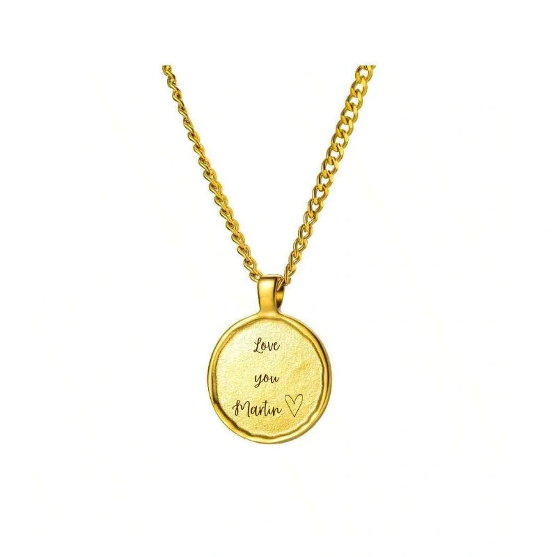 Personalized Locket Pendant Necklace with Name - Jewelry for Couples