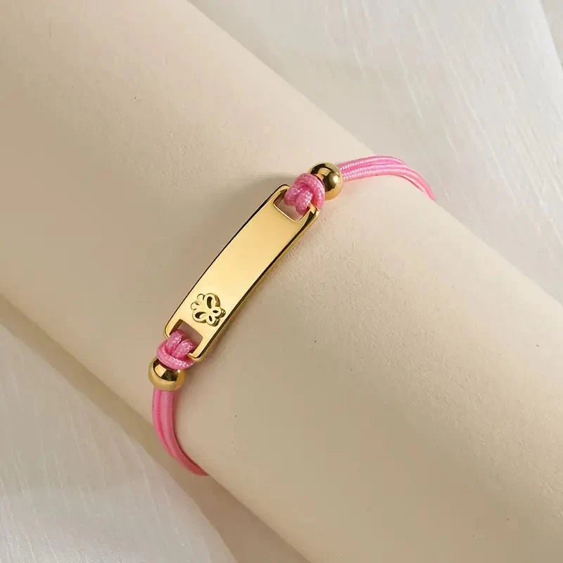 Personalized Rope Bracelet with Pattern for Kids