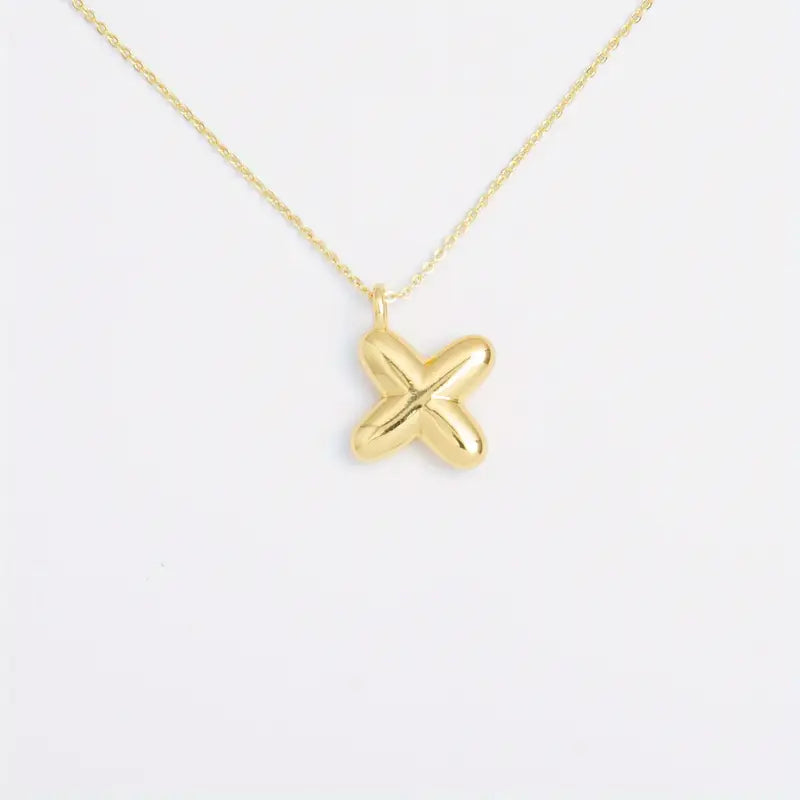 Shiny Balloon Initial Pendant Personalized Necklace - Gifts For Her