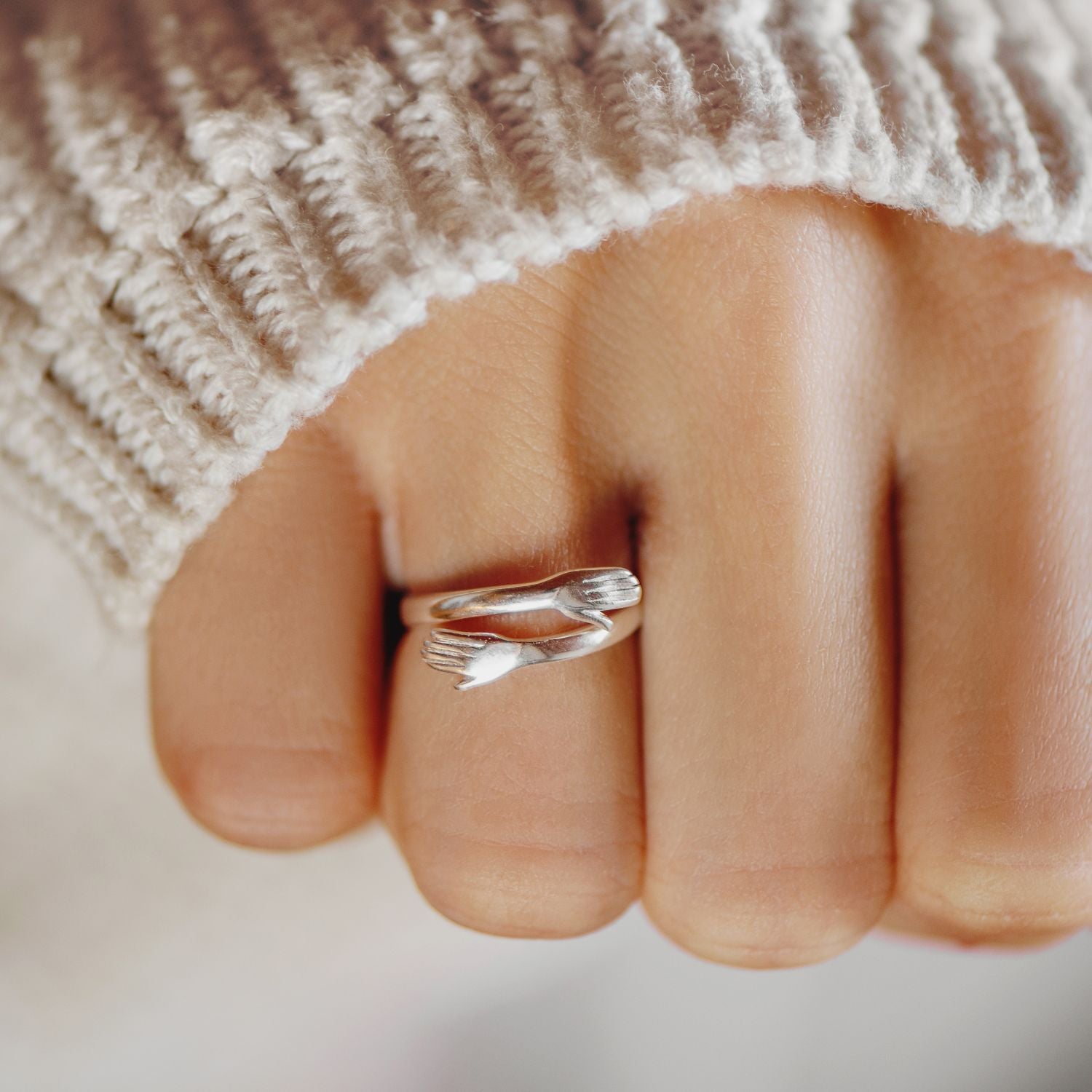 Silver Hug Ring