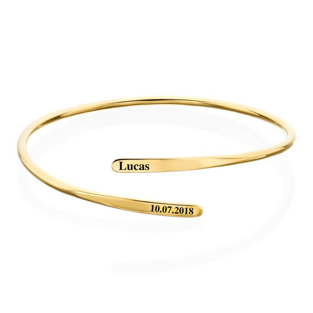 Adjustable Bracelet with Engraving