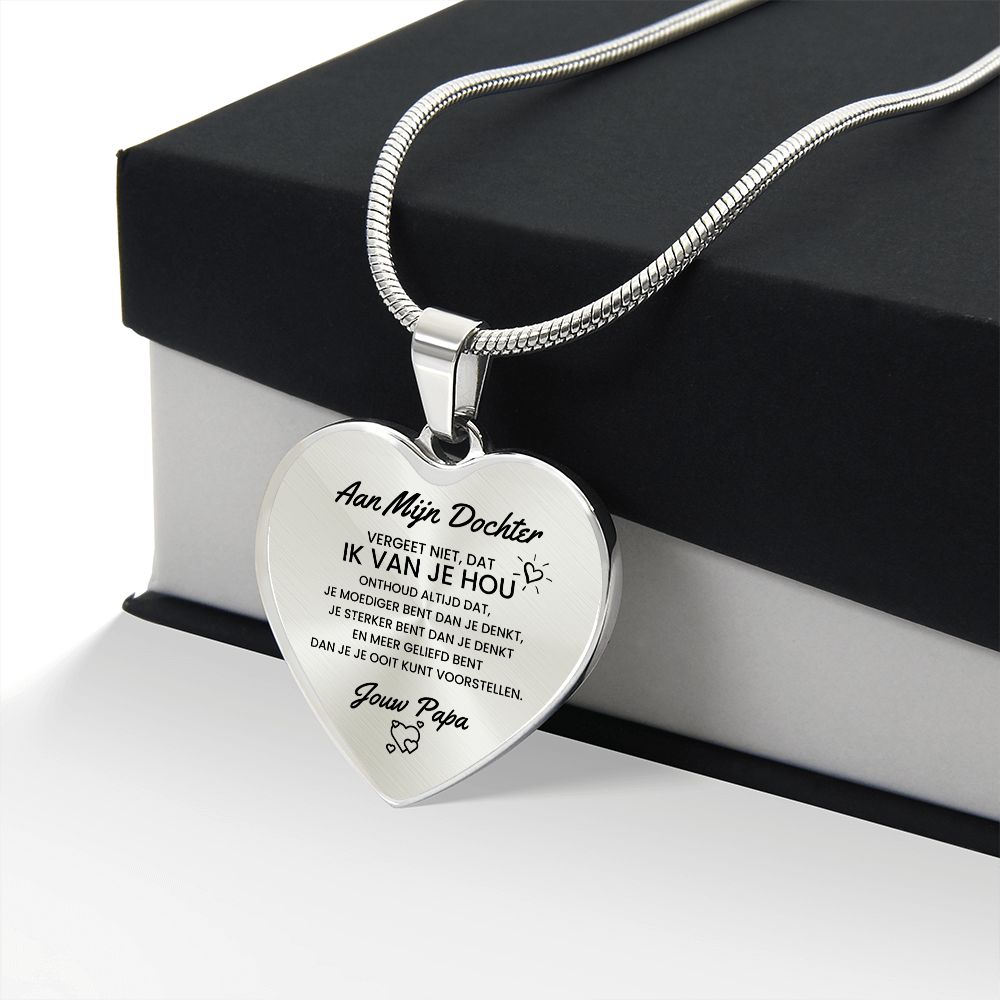 Heart Necklace - To My Daughter from Dad