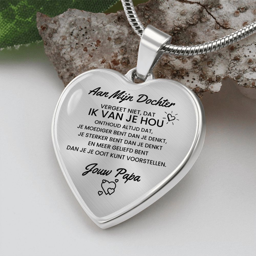 Heart Necklace - To My Daughter from Dad