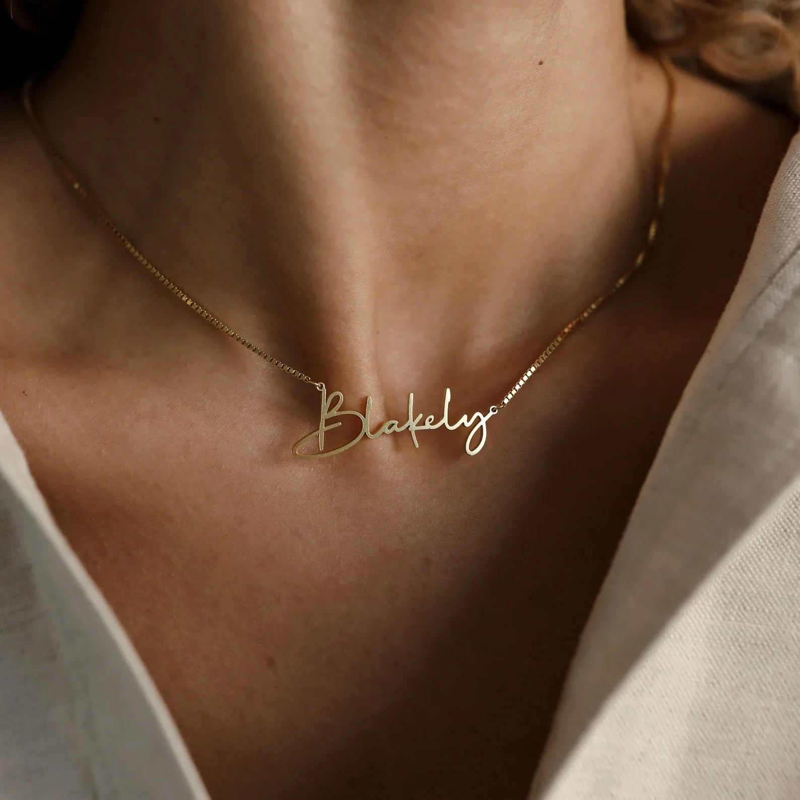 Personalized Handwriting Name Necklace