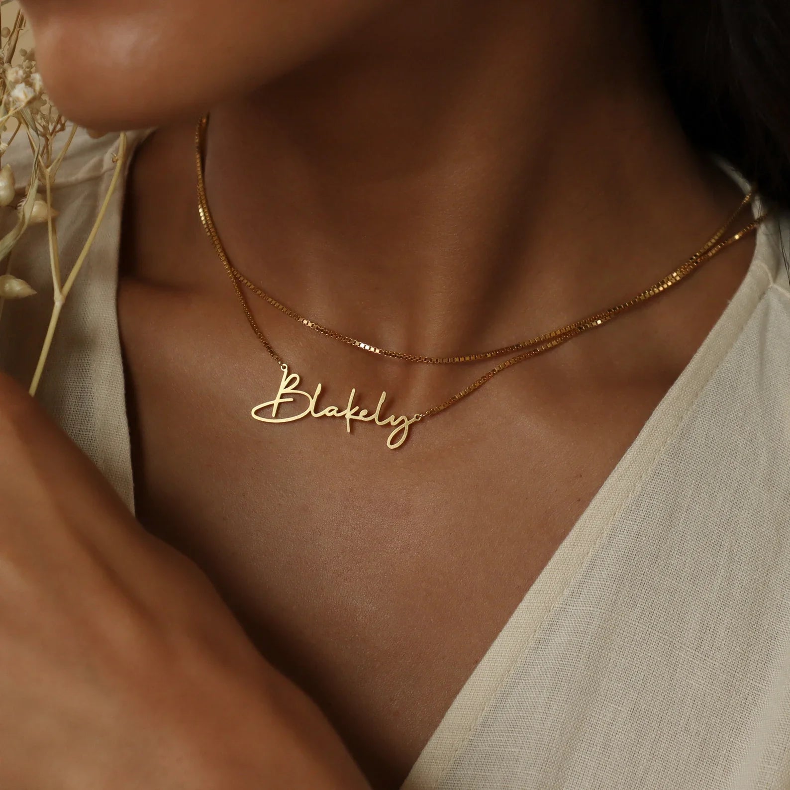 Personalized Handwritten Name Necklace