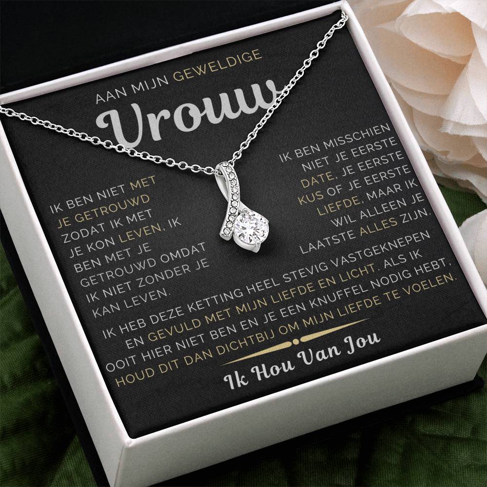 To My Amazing Wife - I filled this with my love and light - Alluring Beauty Necklace