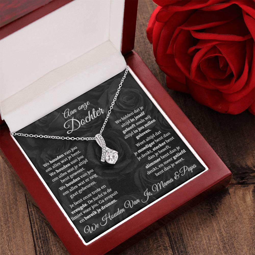 To Our Daughter - Our Pride and Joy - Alluring Beauty Necklace
