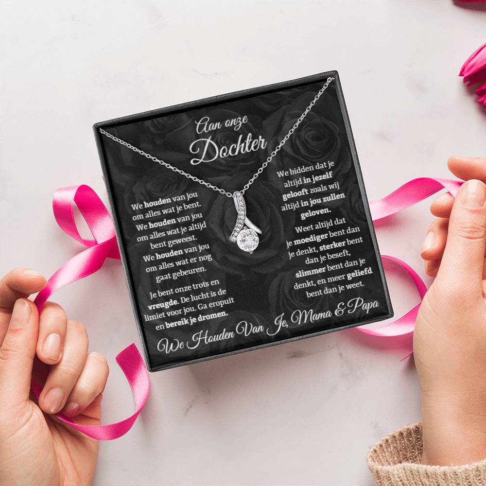 To Our Daughter - Our Pride and Joy - Alluring Beauty Necklace
