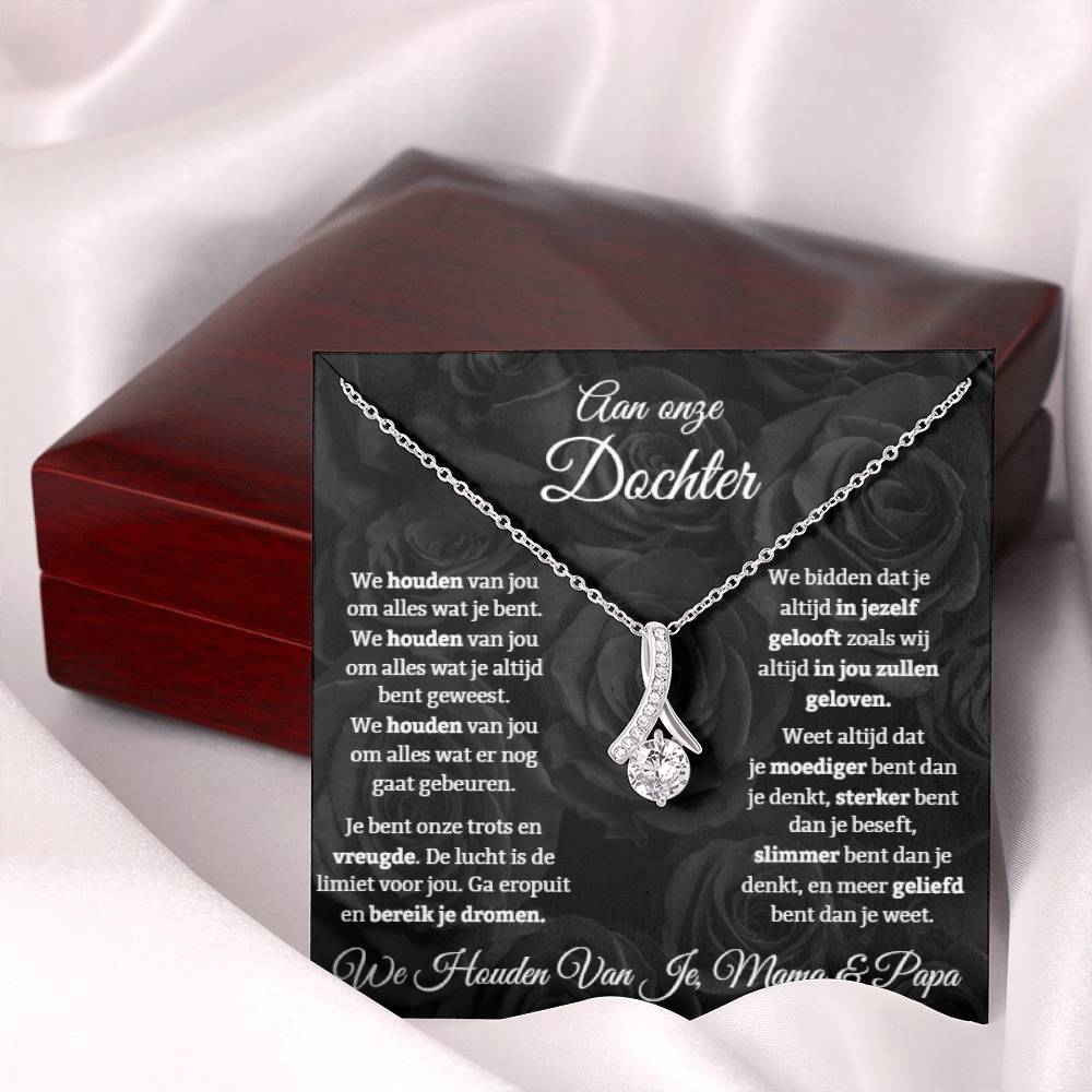 To Our Daughter - Our Pride and Joy - Alluring Beauty Necklace