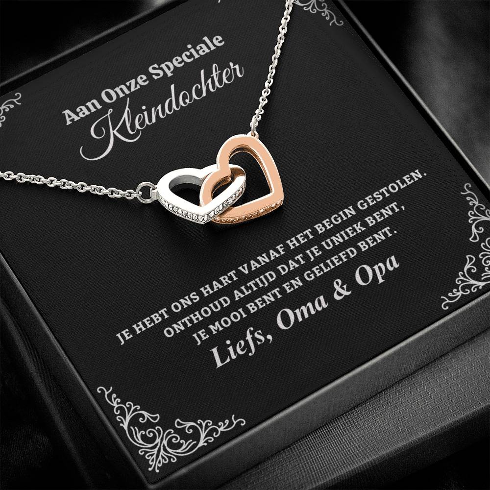 To My Granddaughter - You Are Unique - Heart Necklace