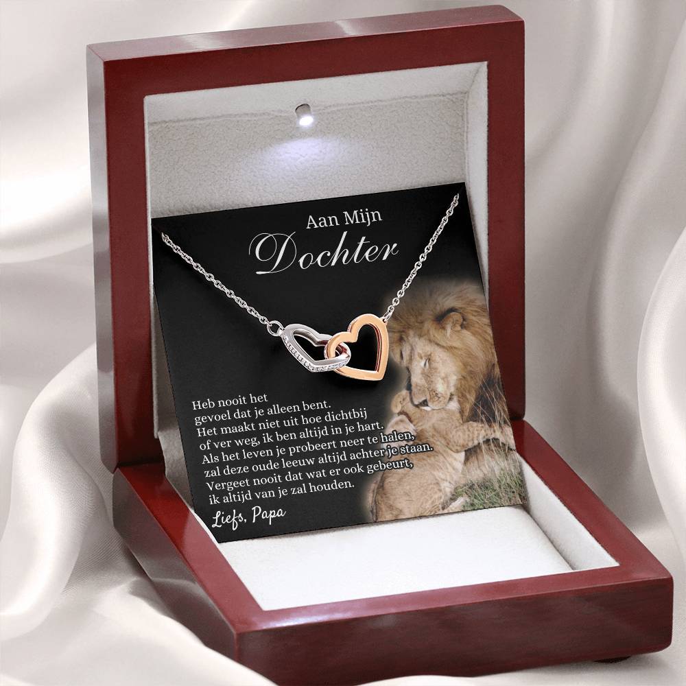To My Daughter - Heart Necklace - Love Dad