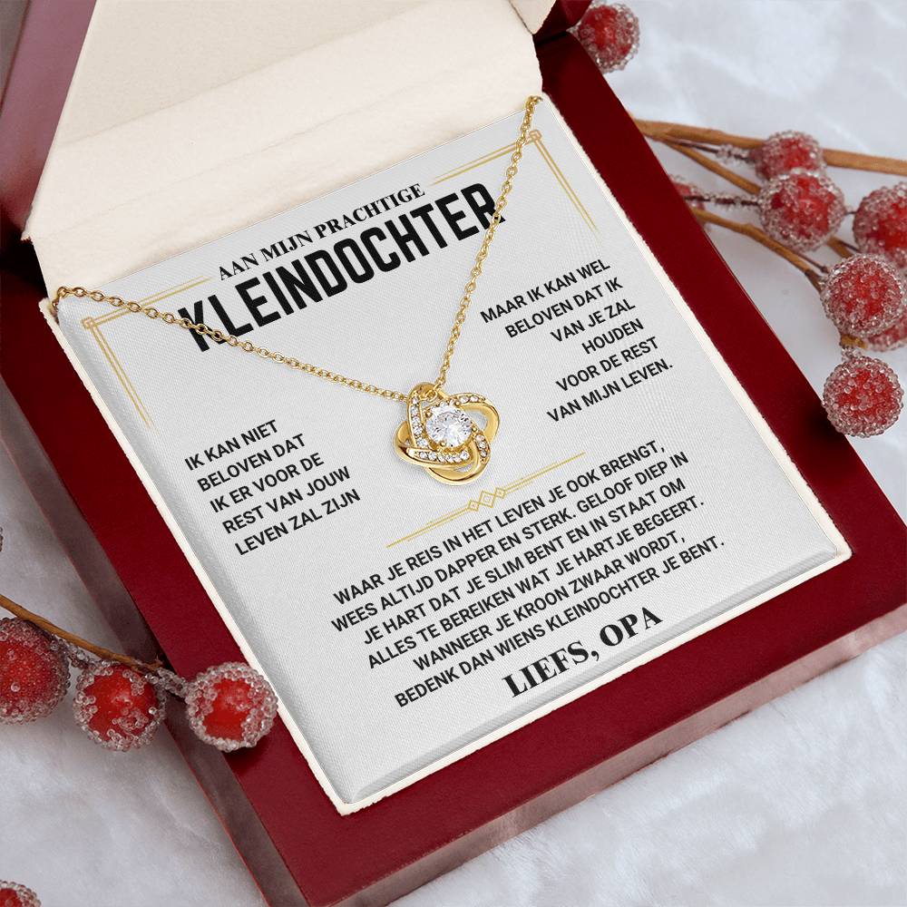 To My Granddaughter - Love Knot - Love, Grandpa